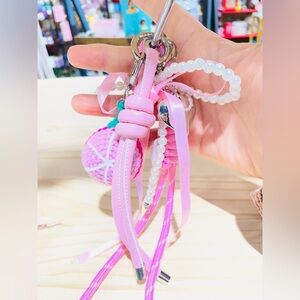 Pink Bag charm or keychain